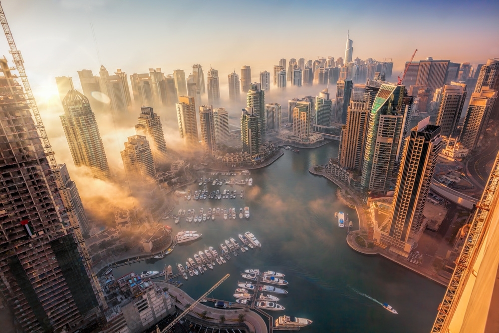 Aerial City Dubai View