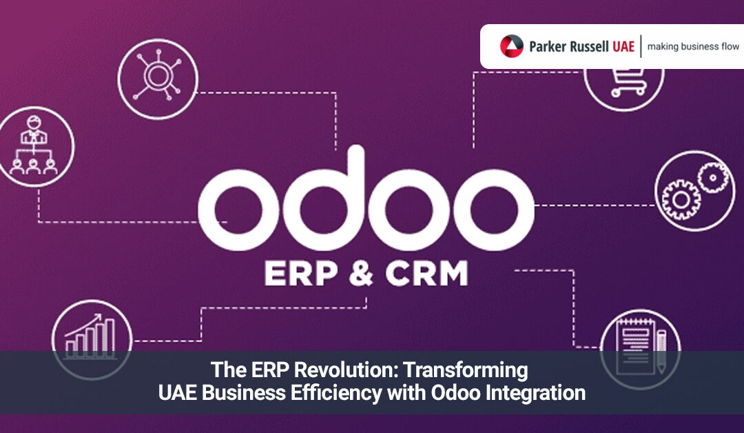 Odoo ERP dashboard showing business analytics in UAE